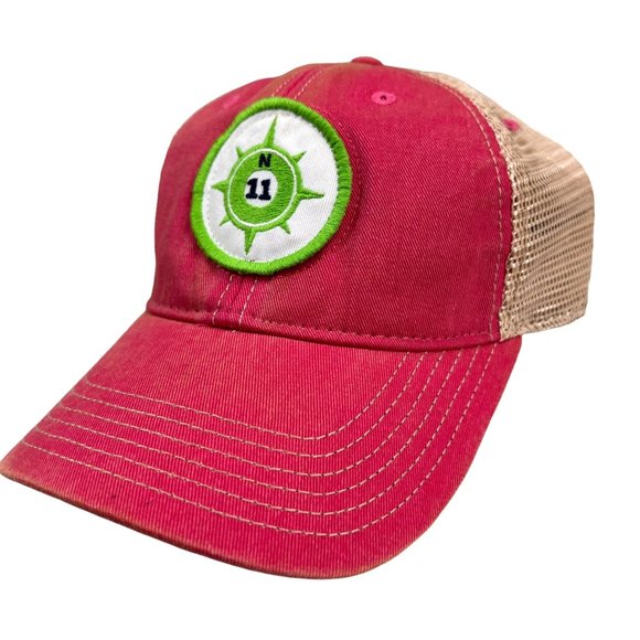 Legacy Accessories - NEW Eleven North Clothing Co Legacy Old Favorite Relaxed‎ Twill Trucker Pink Hat
